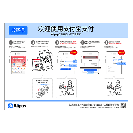 Alipay＋決済方法