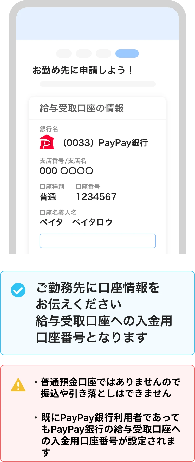 給与受取口座への入金用口座番号について - PayPay ヘルプ