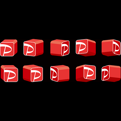 ポイントキューブ ※使用するキューブを切り抜き黒背景を削除してご使用ください