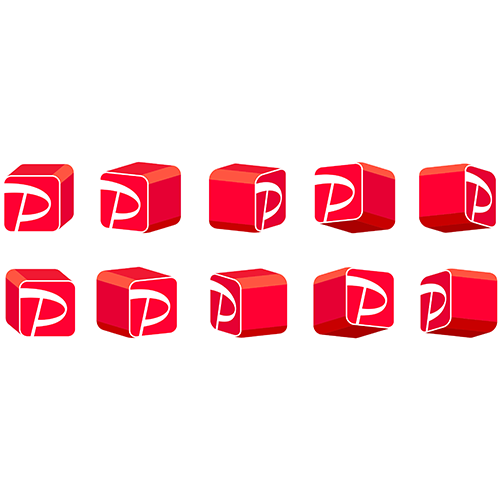 ポイントキューブ（フチあり）※使用するキューブを切り抜いてご使用ください