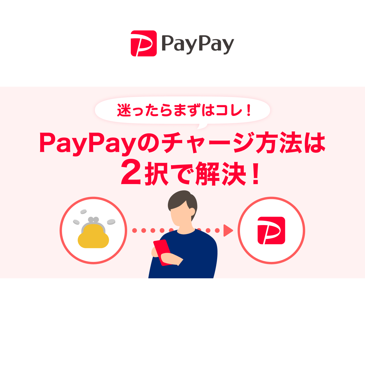 迷ったらまずはコレ!PayPayのチャージ方法は手軽派?便利派?