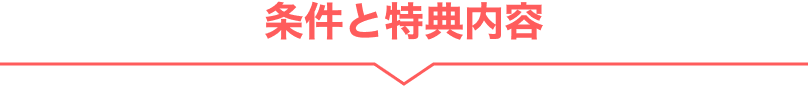 条件と特典内容