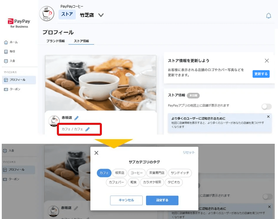 サブカテゴリ