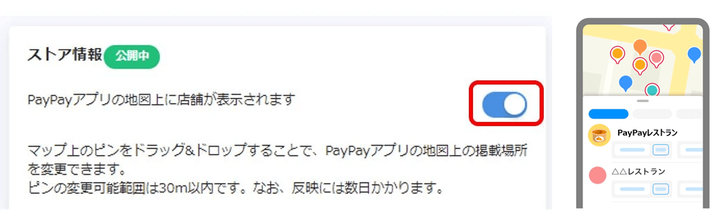 ストア情報公開中