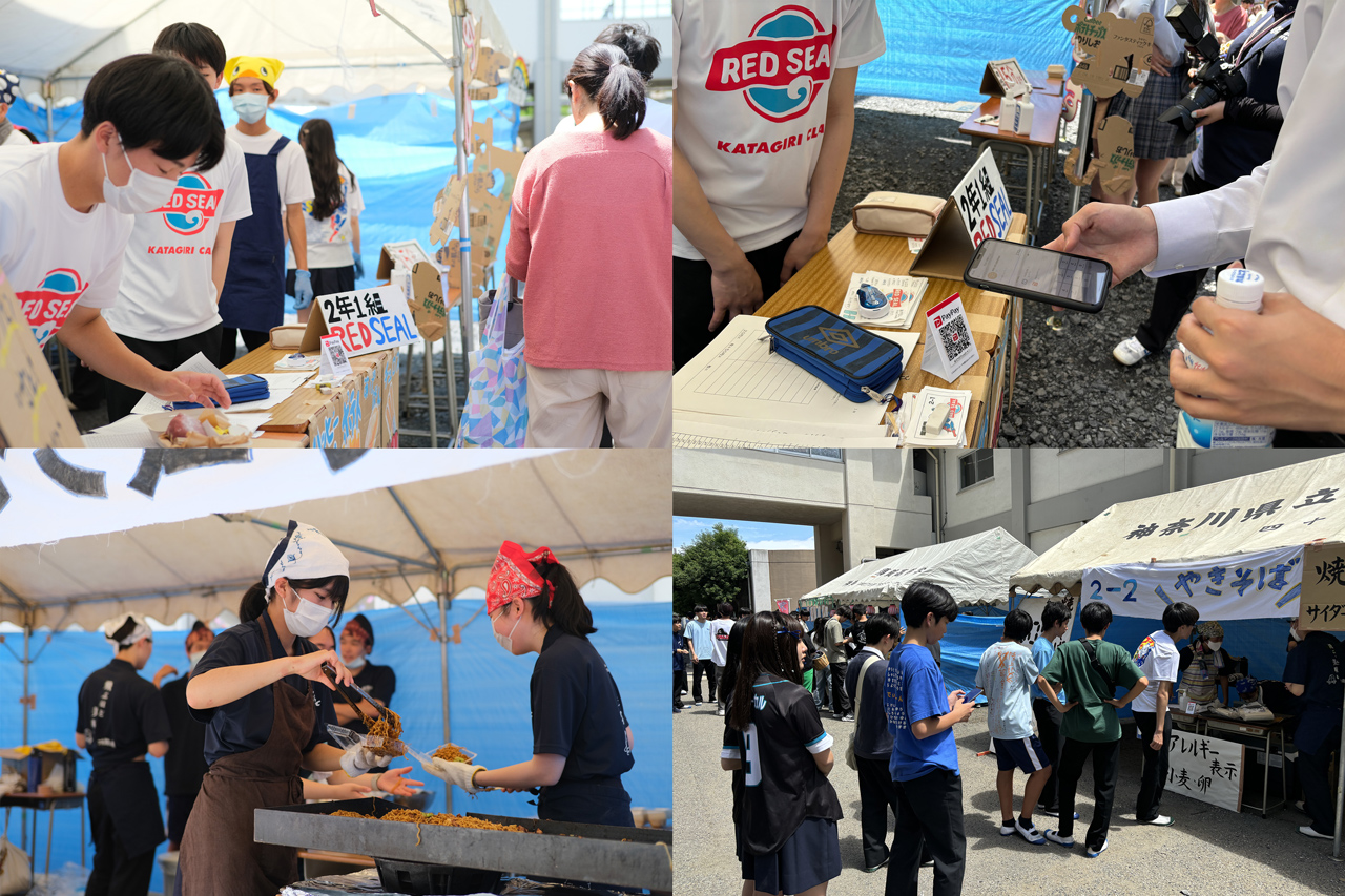 会場内でにぎわう販売店の様子