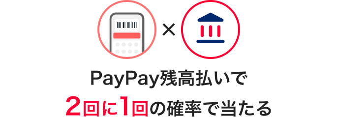 PayPay残高払いで2回に1回の確率で当たる
